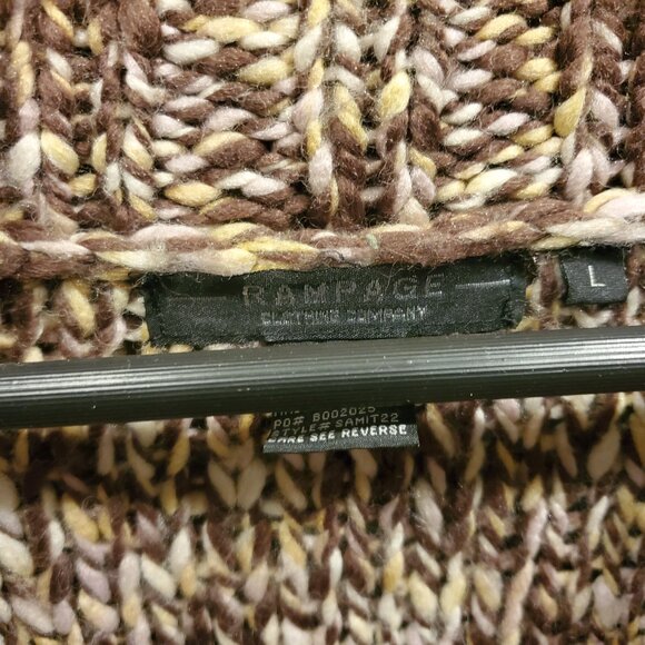 RAMPAGE HEAVY KNITTED SWEATER 3/4 LENGTH(SIZE LARGE) - Picture 4 of 6